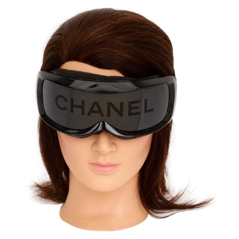 fake chanel ski goggles|chanel glasses with pearl chain.